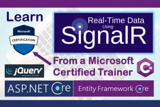 teach signalr realtime project using entity framework core