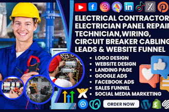 electrical contractor leads electrician repair technician wiring cabling website