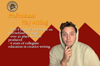 write your stage play