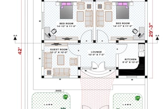 design 2d house plans and 3d house plans in autocad and 3ds