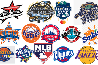make custom mlb parody logo tags embroidery, world series, all star game, major