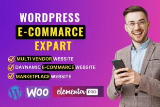 do a multivendor ecommerce marketplace website in wordpress