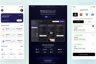 design mobile app UI UX, web UI design