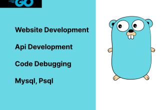 develop websites, apis and debug the code using golang