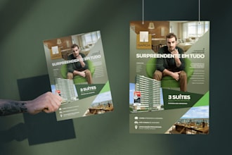 design a custom flyer, brochure or roll up banner