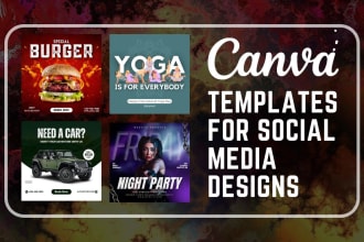 create editable canva templates and instagram post design for an attractive feed
