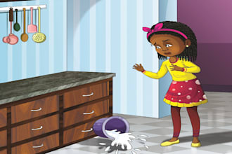 do perfect african american children story book illustrations
