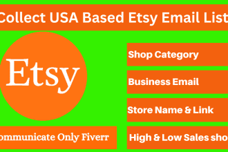 collect USA based etsy email list
