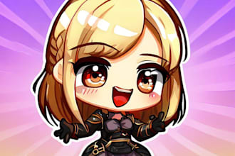 create custom chibi character art