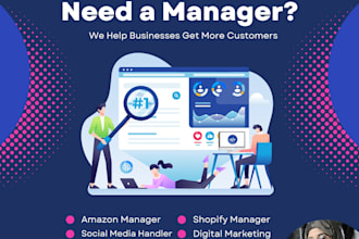be your amazon and shopify store manager, VA