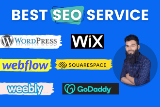 do best SEO service for wordpress wix weebly webflow squarespace godaddy website