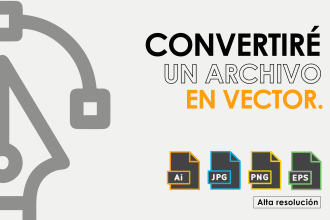 convertiré un archivo en vector de alta calidad