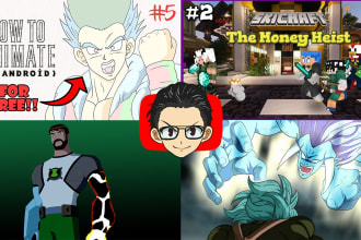 draw illustrated cartoon thumbnail for you