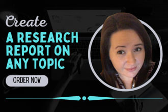 create a research report on any topic