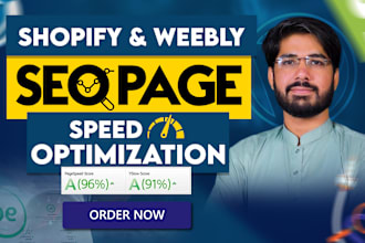 speed up optimize and do seo of shopify and weebly website