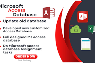create new or maintain any microsoft access database applications