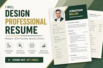 create a standout resume design that impresses recruiters