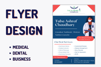 design attractive medical brochures and dental flyer design
