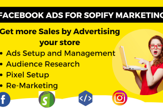 setup shopify facebook ad campaign, instagram ad, fb advertising, fb marketing
