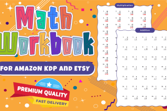 make math workbooks for amazon KDP, kindergarten to grade 2