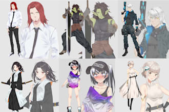make design character anime for you