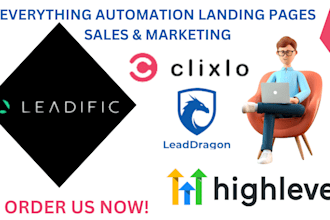 clixlo website landing pages leadific lead dragon funnels