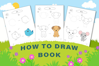 how to draw step by step line drawing with learn to draw