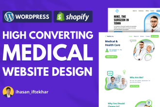 design SEO friendly healthcare website for medical, clinic, doctor and hospital