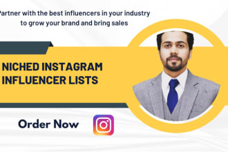 provide best fit instagram influencers list for your brand