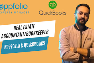 do real estate quickbooks and appfolio bookeeping  accounting