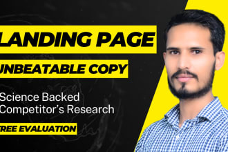 write killer landing page copywriting for you