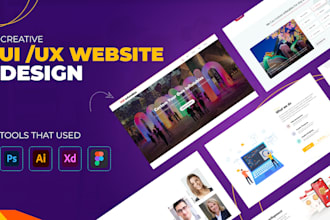 design web UI UX , and website template in xd, PSD,figma