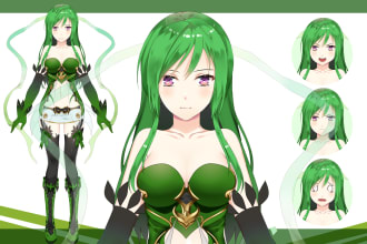 draw live2d character vtuber in professional quality