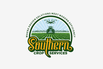 make professional landscape, agriculture, and lawn care logo