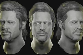 expert 3d face sculpting for high quality 3d prints