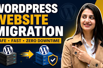 do wordpress migration, website transfer, clone, backup or move your site