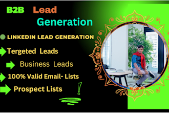 do b2b linkedin lead generation and email list building