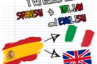 translate from spanish to italian and english