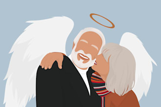 draw a memorial faceless portrait