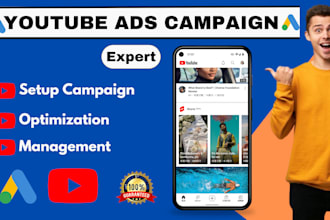 create, set up, manage your youtube ads campaign and organic promotion