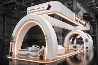 design your trade show booth, and kiosk using 3ds max