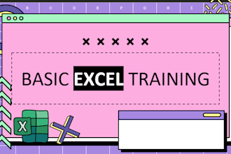 provide basic excel training, PDF