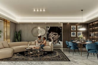 design and render realistic 3d interior with 3ds max