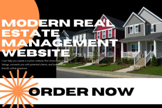 design a real estate, house rentals management property listing  UI UX website,