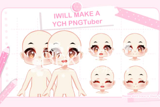draw a ych pngtuber of your character