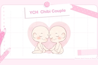 draw chibi couple ych
