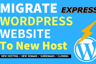 migrate wordpress website to a new hosting quickly