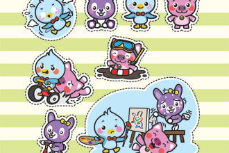 design cute custom stickers