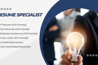 write edit IT tech engineering resume cover letter linkedin