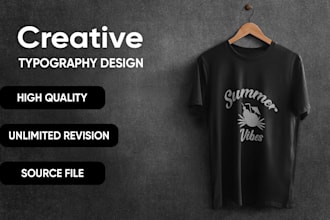 make custom typography t shirt design
